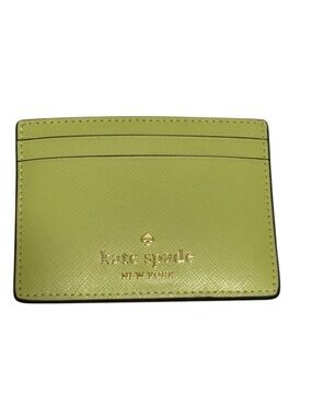 kate spade lime slush Madison card holder, Saffiano leather​